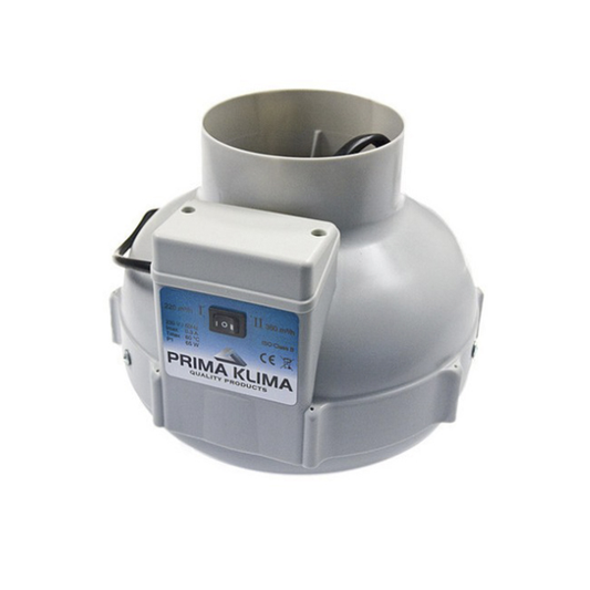 Aspiratore in linea bi-potenza Ø125 mm 220/400 m3/h (motore EMS)