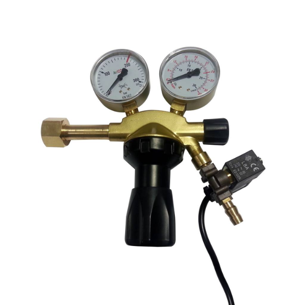 Riduttore di pressione CO2 con elettrovalvola