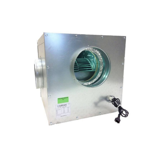 Aspiratore cassonato insonorizzato Soft-Box Stell 7000 m3/h con aspirazione 2xØ250 mm ed estrazione Ø315 mm