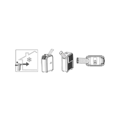 Climatizzatore portatile 13.500 BTU con pompa di calore e deumidificatore FSC14 (70 L/24h)